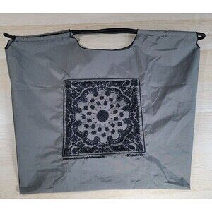 ball&chain Embroidered Floral Tote Bag Japanese Purse Day Pack Ball & Chain Gray